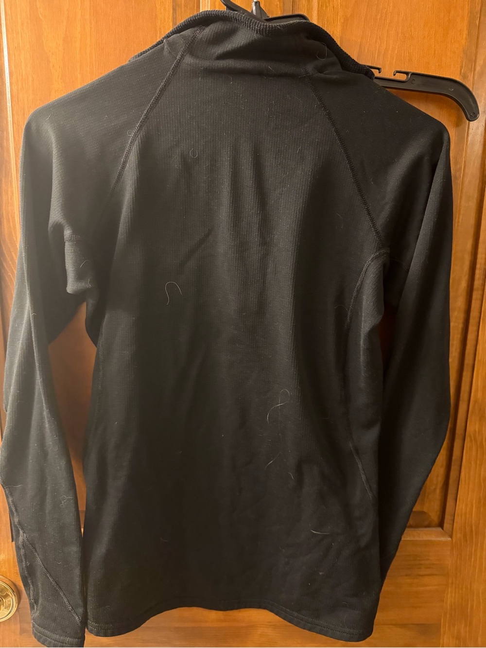 Patagonia Performance Baselayer Capilene womens Small Black 1/4 Zip Pullover - Picture 3 of 5
